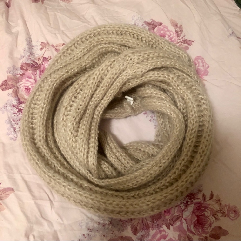 Tan Infinity Loop Scarf - Picture 2 of 4